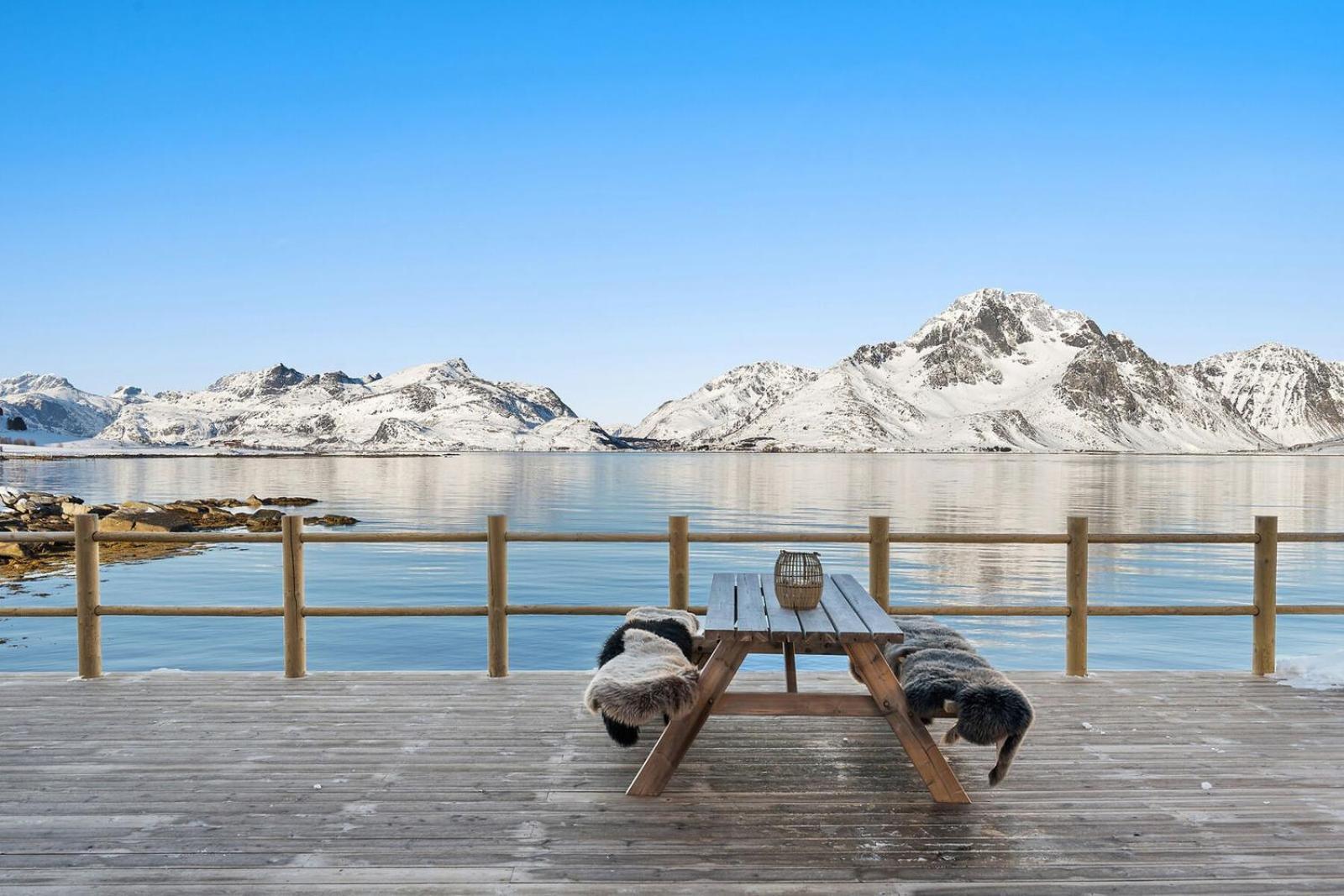 Nappstraumen Seafront Cabin, Lilleeid 68 Gravdal  외부 사진