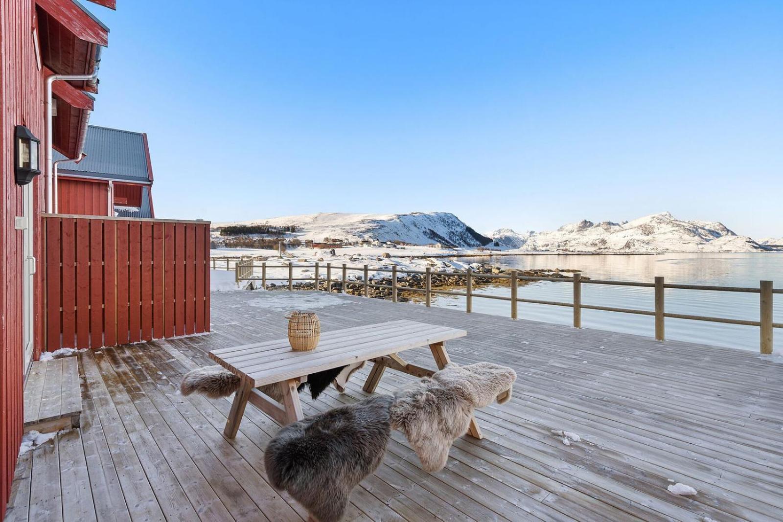 Nappstraumen Seafront Cabin, Lilleeid 68 Gravdal  외부 사진