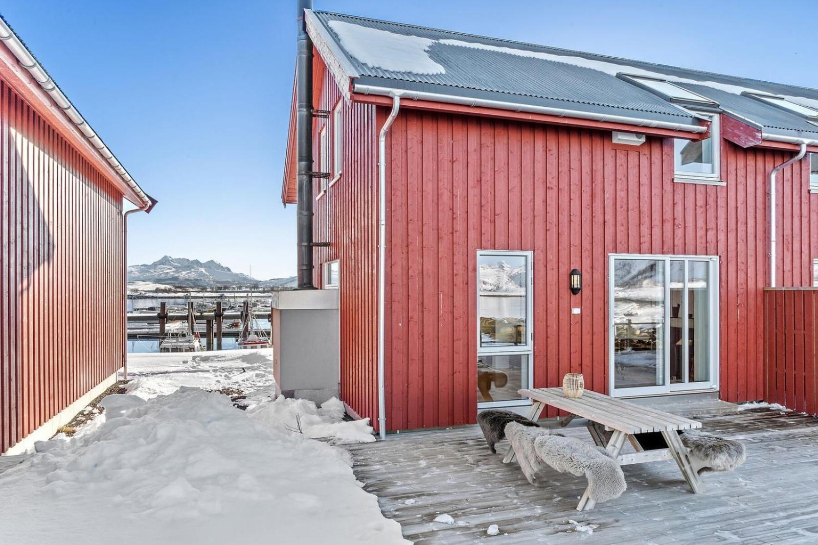 Nappstraumen Seafront Cabin, Lilleeid 68 Gravdal  외부 사진