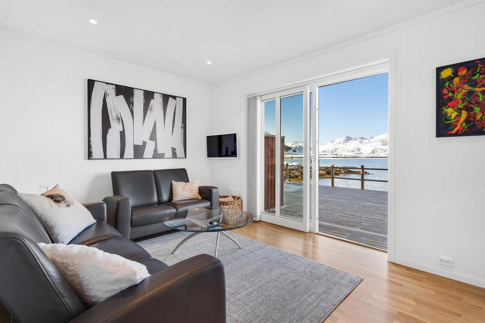 Nappstraumen Seafront Cabin, Lilleeid 68 Gravdal  외부 사진